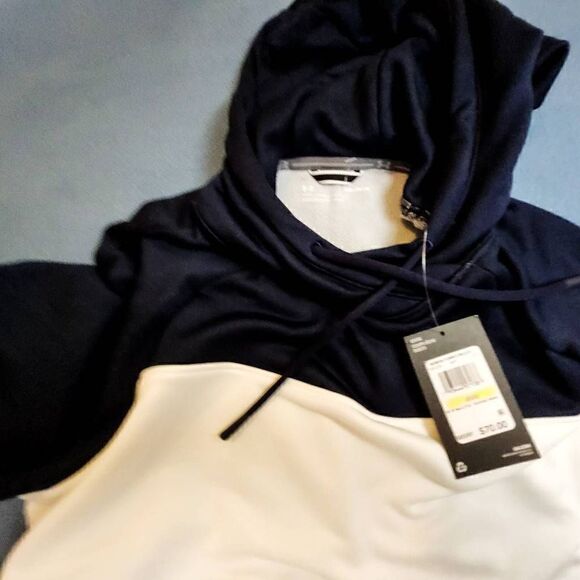 Under Armour Womens Hoodie Blue UA Qualifier Color Block Pullover Size M - Picture 8 of 8